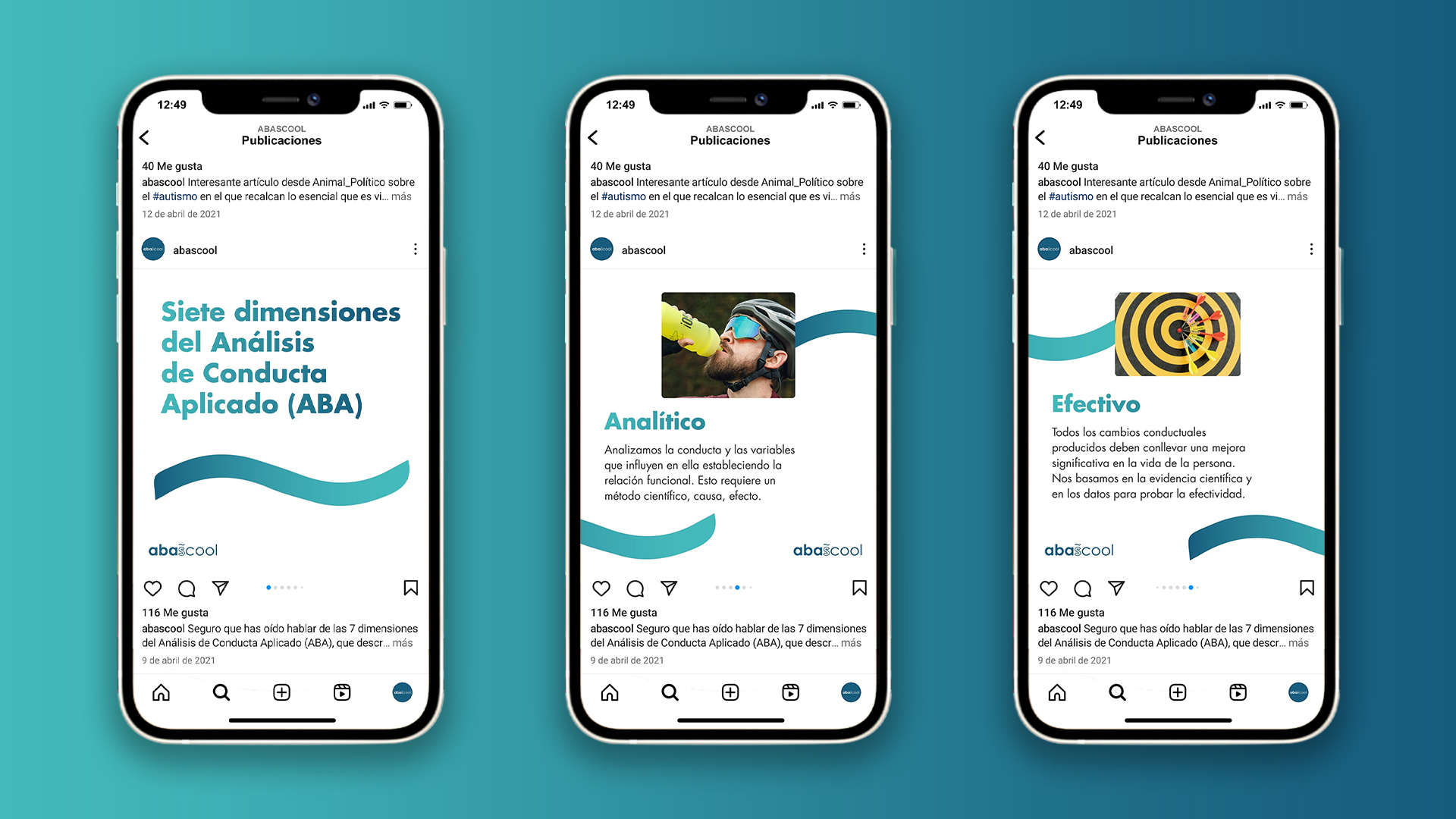 Mockup de un carrusel en Instagram