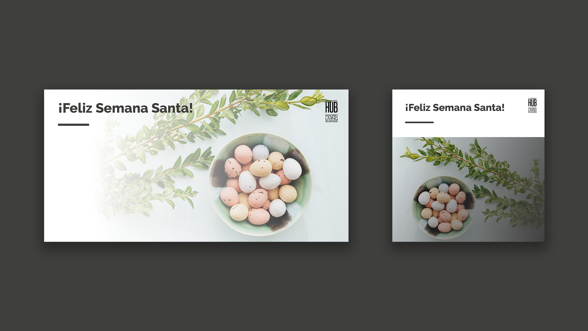 Creatividad para RRSS celebrando la Semana Santa