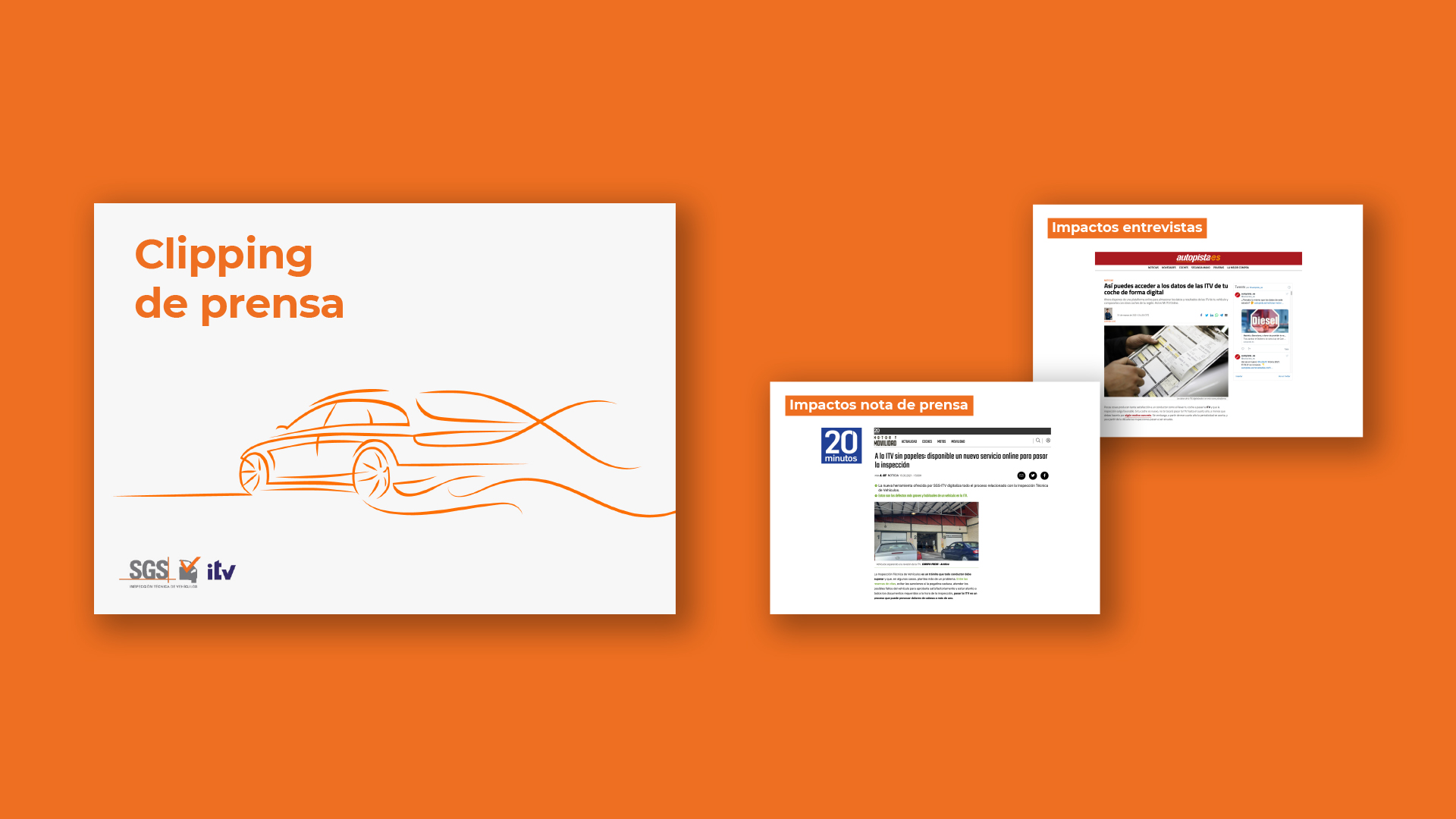 Portada e interiores del clipping de prensa de ITV
