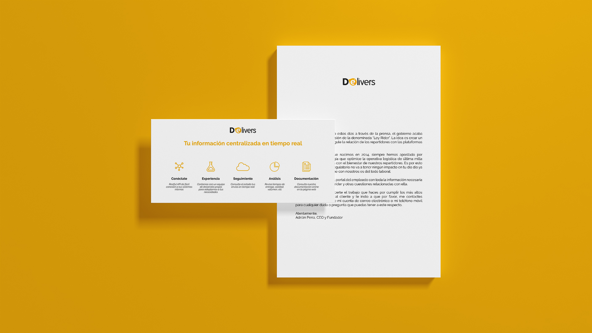 Mockup de algunas publicaciones corporativas