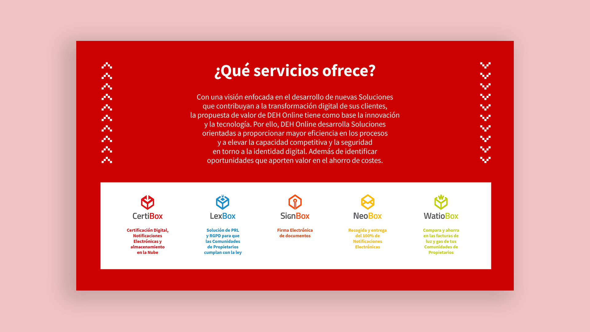 Cuarta página del dossier DEH Online