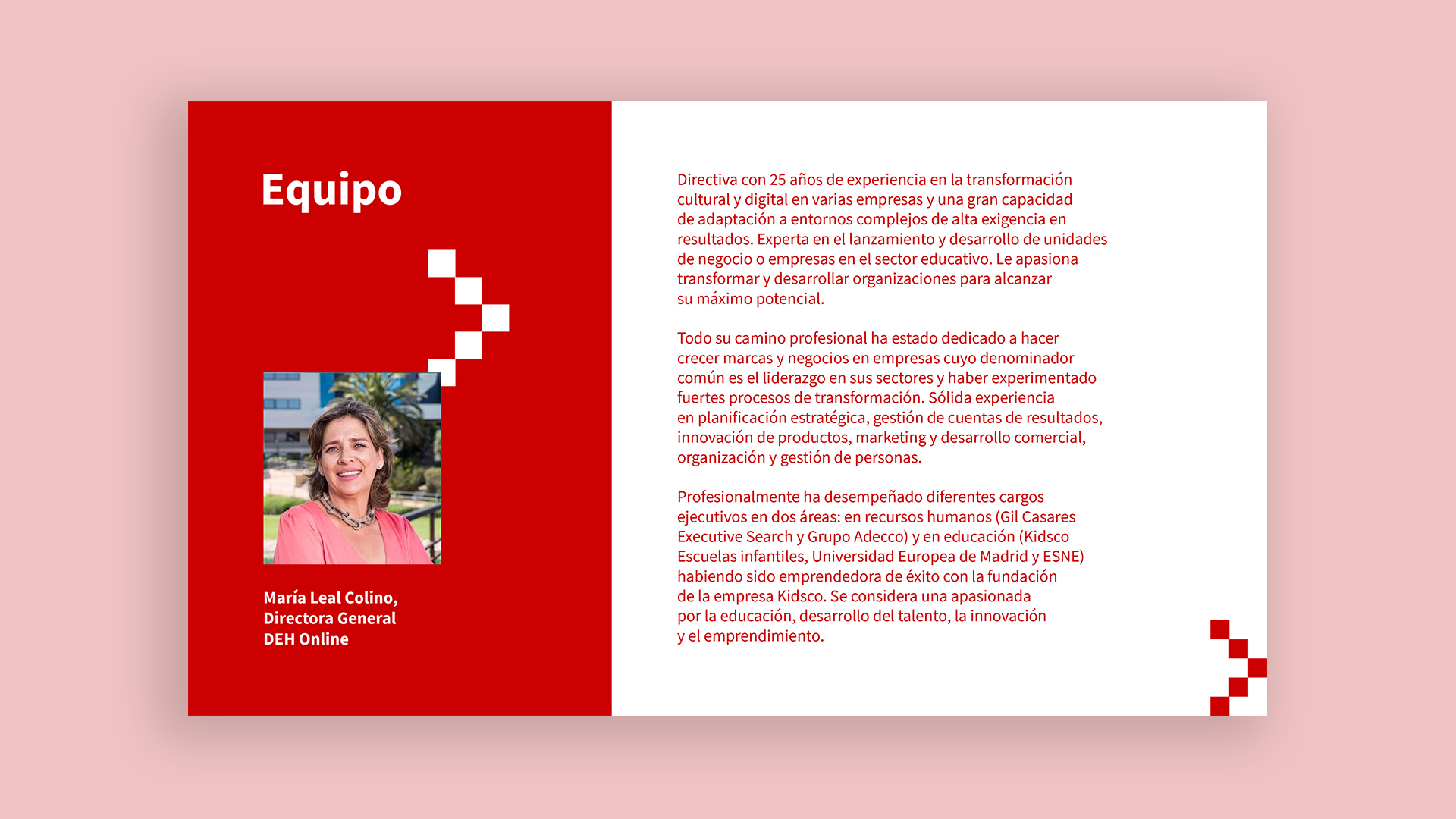 Sexta página del dossier DEH Online