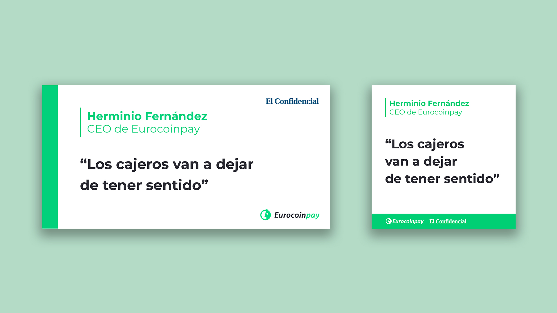 Creatividad para RRSS con fondo blanco de una frase extraída de una entrevista en medios de comunicación