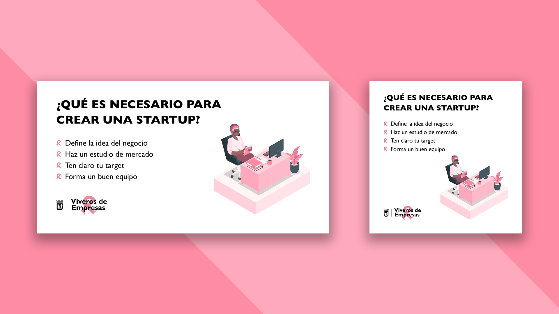 Creatividad para RRSS con datos de interés para la creación de una startup